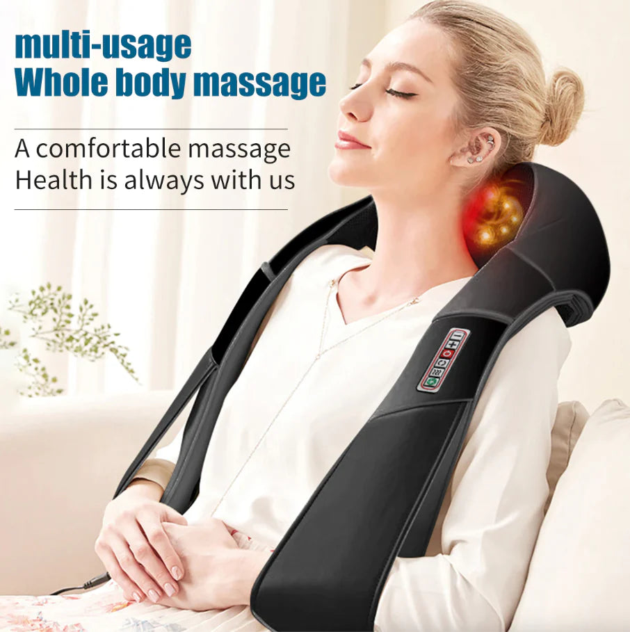 Neck and Back heated massager for (Instant pain relief)!