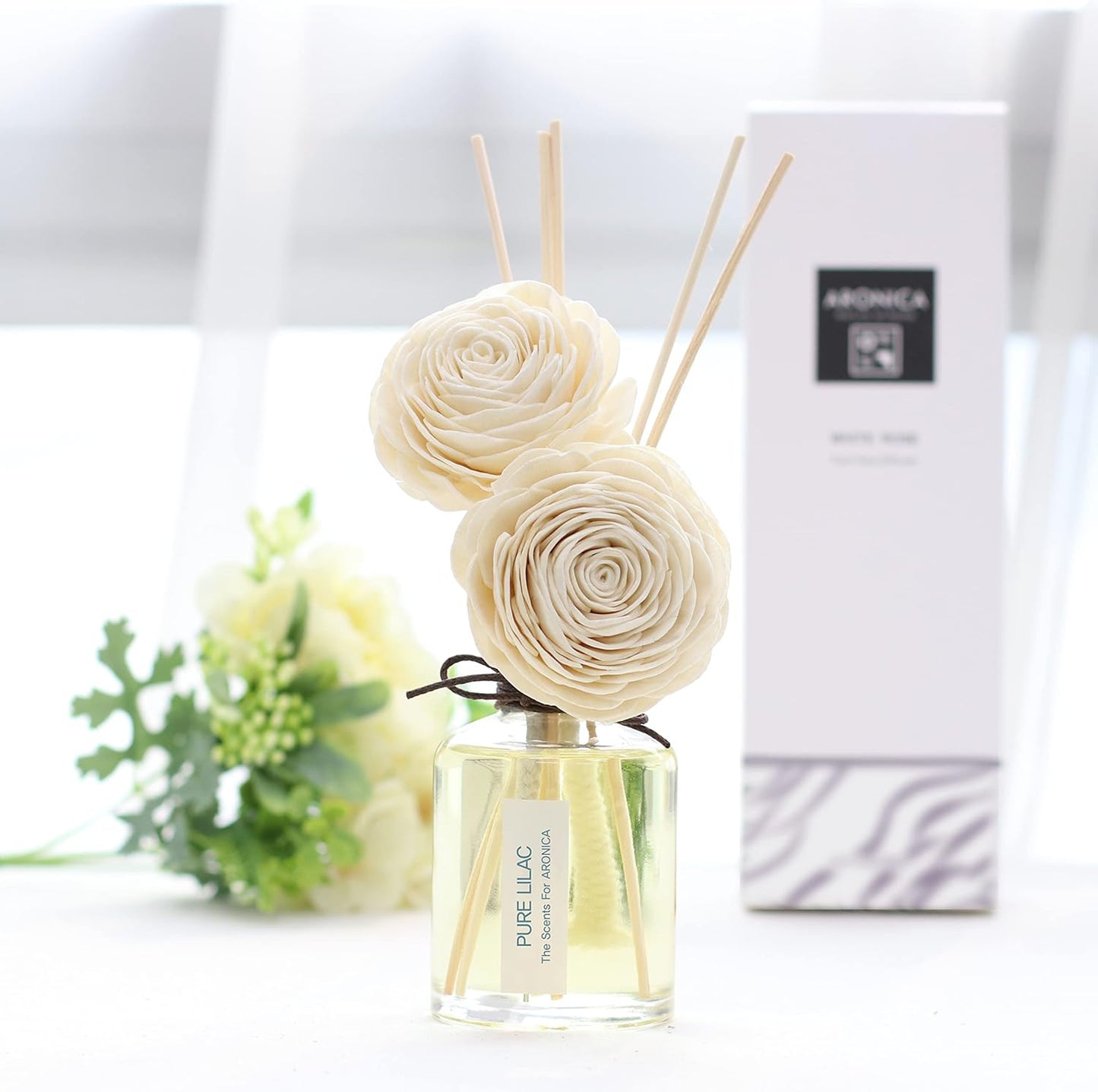 Spa Bathroom Decor, Apothecary Decor Rose Petal Diffuser, Thanksgiving Hostess Gift Ideas, Flower Diffuser, Perfume Diffuser for Living Room