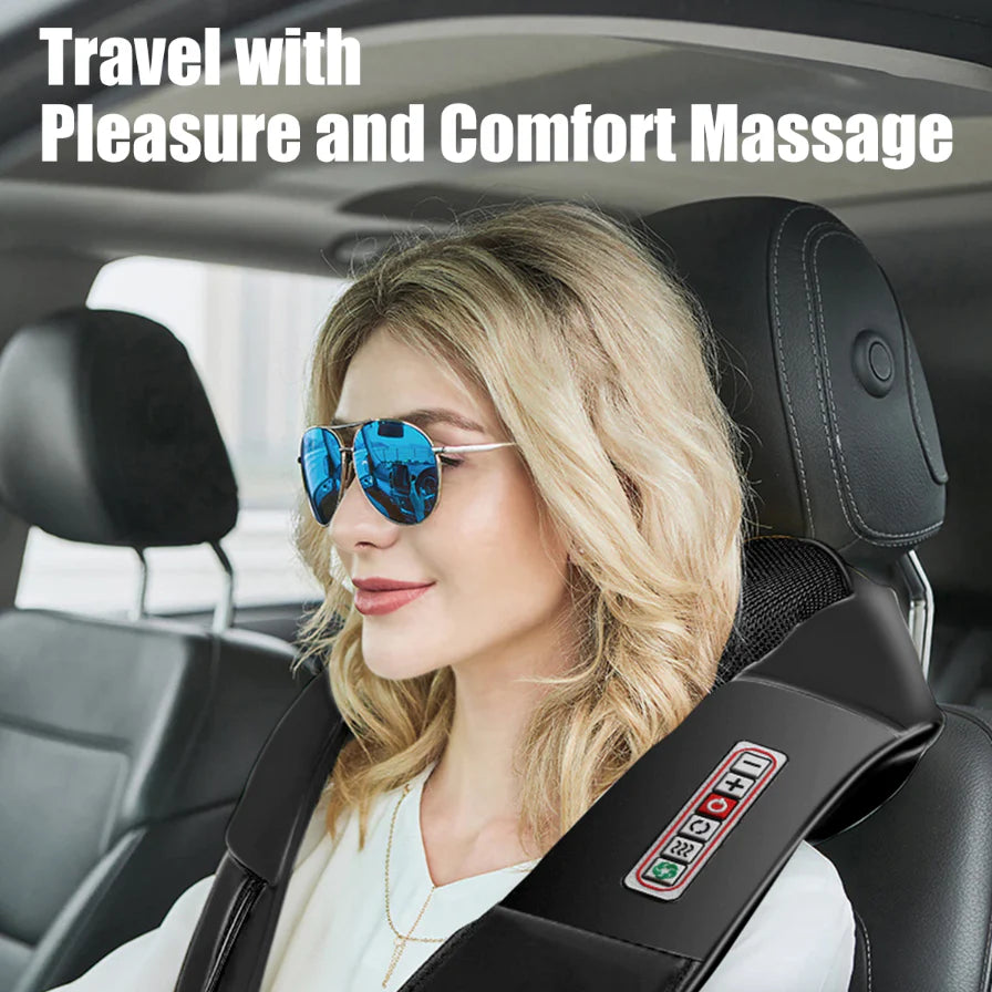 Neck and Back heated massager for (Instant pain relief)!