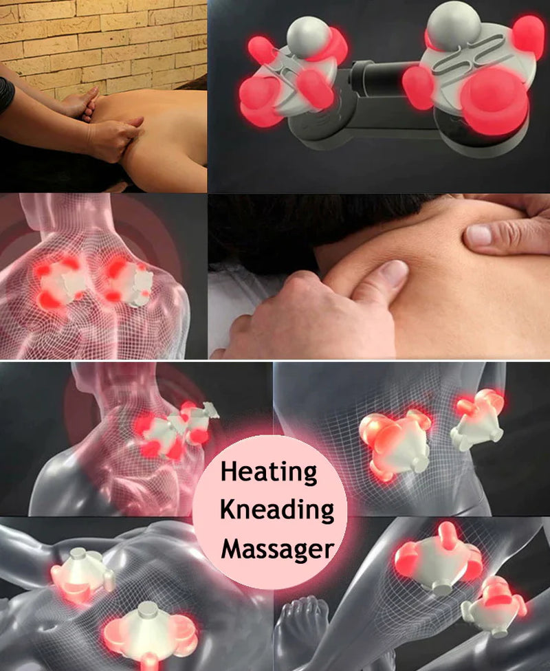 Neck and Back heated massager for (Instant pain relief)!